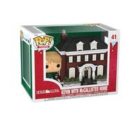 Funko Pop! Town: Home Alone - Kevin McCallister with Home | Merchandising Oficial de Comedy - Figura de Vinilo Coleccionable para Decoración - Regalo Friki de Cumpleaños