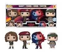 Funko Pop! TV: Stranger Things - Dustin Henderson - 4 Pack - Stranger Things (TV) - Figura de Vinilo Coleccionable - Idea de Regalo - Mercancia Oficial - Juguetes para Niños y Adultos