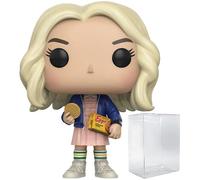Funko Pop! TV: Stranger Things Eleven In Wig with Eggos Chase Variant Vinyl Figure (Bundled with Pop BOX PROTECTOR CASE)