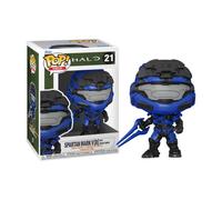 Funko pop videojuegos halo infinite mark v [b] con espada azul