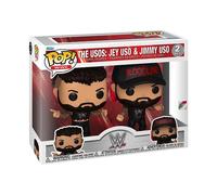 Funko Pop! WWE: Uso Brothers - Jey & Jimmy - 2 Pack | Merchandising Oficial de Deportes - Figura de Vinilo Coleccionable para Decoración - Regalo Friki de Cumpleaños