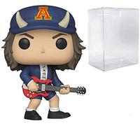 Funko Rocks: AC/DC Angus Young Edición Limitada Chase Pop! Figura de vinilo (incluye funda protectora de caja de pop compatible)