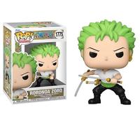Funko Roronoa Zoro Two Swords Style + Pop Protector: One Piece 2024 Pop! Figura de vinilo de animación (juego de regalo incluido con caja protectora de la marca ToyBop)