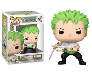 Funko Roronoa Zoro Two Swords Style + Pop Protector: One Piece 2024 Pop! Figura de vinilo de animación (juego de regalo incluido con caja protectora de la marca ToyBop)