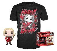 FUNKO Set Figura POP & Camiseta Harley Quinn DC Comics Escuadrón Suicida Talla M