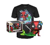 Funko- Set Figura Pop & tee Marvel Deadpool Mermaid Exclusive Muñecos acción, Multicolor (135415)