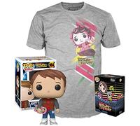 Funko- Set Figura Pop & tee Regreso al Futuro Marty Exclusive Muñecos acción, Multicolor (136819)