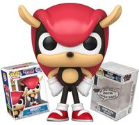 Funko Sonic the Hedgehog Mighty the Armadillo + ToyBop Protector: Pop! Games Figura de vinilo (incluye estuche de coleccionista Pro-Deluxe Pop Protector)