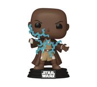 Funko Star Wars Episodio III Mace Windu Force Lightning Glow in The Dark Pop Vinyl Figura exclusiva 788