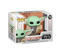 Funko Star Wars Figura Vinilo The Mandalorian - DIN Grogu with Armor 712 Unisex Pop! Multicolor PVC