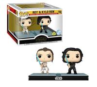Star Wars Pop Movie Moments Vinile Bobble-head 2-pack Kylo & Rey 9 Cm Funko
