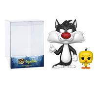 Funko Sylvester & Tweety: Looney Tunes x POP! Animation Vinyl Figure & 1 POP! Compatible PET Plastic Graphical Protector Bundle [#309 / 21975 - B]