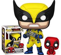 Funko Wolverine with Babypool Buddy + Pop Protector: Deadpool & Wolverine Pop! Figura de vinilo de Marvel Movies (juego de regalo incluido con caja protectora de la marca ToyBop)