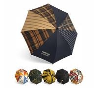 Funkstar Hardware® Paraguas classic | Diseño de sastrería en Londres | 115 cm de fibra de vidrio cortaviento | Apertura automática | Impermeable | Gran dosel | Regalo de diseñador