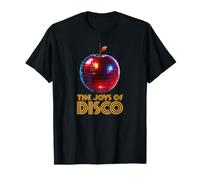 Funky Fruit Disco Ball Arty Manzanas Party Lover Joy of Disco Camiseta