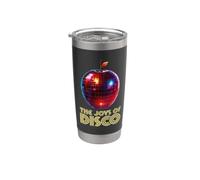 Funky Fruit Disco Ball Arty Manzanas Party Lover Joy Of Disco Vaso térmico de acero inoxidable de doble pared