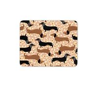 Funky Linda del ratón del Perro Salchicha Mat Pad - Florido Dachshund Ordenador Regalo # 16334