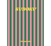 Funky Retro Sudoku Puzzle Book: 136 Classic Sudoku Puzzles with Solutions in Bold Pink & Green Vintage Design | Large Print 8 x 10 in | Groovy Aesthetic Brain Games for Adults