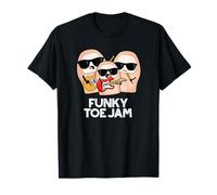Funky Toe Jam Divertido Juego de Palabras con música Camiseta