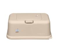 Funkybox - Caja de almacenamiento para toallitas húmedas, color beige neutro, diseño de velero, ideal para cambiar pañales (velero, grande)