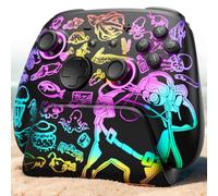 FUNLAB Mando Switch 2 Pro Dave the Diver para Switch 2 con Base de Carga Compatible con Switch 1/PC/Steam deck, Mando Inalámbrico Bluetooth con Efecto Hall, 7 Colores LED/Turbo/Control Remoto