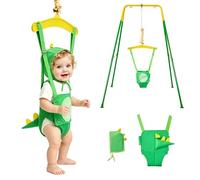 FUNLIO: saltador para bebés con soporte, de 6 a 24 meses; hamaca para bebés para jugar; saltador para niños pequeños, con cadena ajustable, fácil de montar y guardar (con soporte)