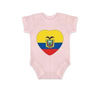 Funlucy Body para bebé niño y niña, diseño de bandera de Ecuador, enterizo patriótico para niños y niñas, 3 meses