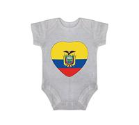 Funlucy Mameluco para bebé con diseño de bandera de Ecuador Country Pride para bebé, mameluco de una pieza, 18 meses