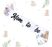 Funmemoir Storybook - Banda decorativa para baby shower, diseño de mamá animal del bosque para el tema de libro de cuentos, un nuevo capítulo comienza Baby Shower A New Tale is About to Be Told Baby