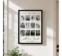 Funmii Personalizado Marcos de Fotos, Cuadro con Foto, Regalos Personalizados Aniversario Pareja Boda, Cumpleaños para Mujer, Hombre, Niños, Familiares y Amigos