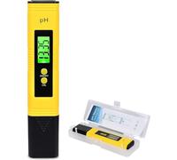 Funmo Medidor de PH, medidor de pH con pantalla LCD, medidor de valor conductual con alta precisión y pantalla LCD para agua potable/piscina/acuario/piscina, alta precisión, rango de medición de 0,00