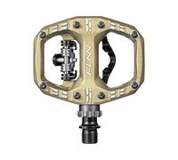 Funn Clast Pedales Automáticos de Doble Plataforma para MTB, Desplazamientos y Cicloturismo - Compatibles con SPD en un Lado y Plataforma Plana en el Otro (Pilsner)