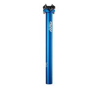 Funn Crossfire Tija de Sillín para Bicicleta, Longitud 350mm, Diámetro 31.6mm, Aleación de Aluminio AL6061, Forjada en 3D, Cabeza y Eje de una Sola Pieza (Azul Mate)