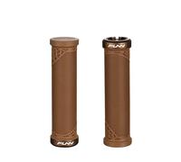 Funn Hilt JR Puños de Manillar para Bicicleta de Montaña con Abrazadera de Bloqueo Único, Puños de Manillar de Bicicleta con Bloqueo con un Diámetro Interior de 19 mm (Marrón)