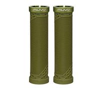 Funn Hilt Puños de Manillar para Bicicleta de Montaña con Abrazadera de Bloqueo Único, Puños de Manillar de Bicicleta Ligeros y Ergonómicos con Diámetro Interior de 22 mm (Verde Oliva)