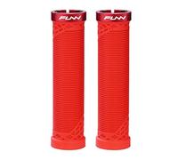 Funn Hilt Puños de Manillar para Bicicleta de Montaña con Abrazadera de Bloqueo Único, Puños de Manillar de Bicicleta Ligeros y Ergonómicos con Diámetro Interior de 22 mm (Rojo)