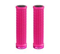 Funn Holeshot Puños para Bicicleta de Montaña con Abrazadera de Bloqueo Único, Puños de Bicicleta Ligeros y Ergonómicos con Diámetro Interior de 22 mm (Rosa)