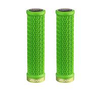 Funn Holeshot Puños para Bicicleta de Montaña con Abrazadera de Bloqueo Único, Puños de Bicicleta Ligeros y Ergonómicos con Diámetro Interior de 22 mm (Verde)
