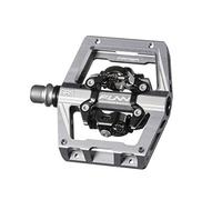 Funn Mamba S Pedales Automáticos MTB, Doble Cara, Calas SPD | aleación 6061 CNC, eje 9/16, plataforma plana y de engrane, rodamiento sellado, aprox 403 g, para BMX y gravel