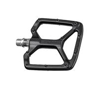 Funn Python Pedales Planos de Bicicleta - Pedales de Bicicleta de Plataforma Ancha para BMX/MTB Bicicleta de Montaña, Eje de CrMo de 9/16 Pulgadas (Negro)