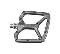 Funn Python Pedali Piatto per Bicicletta - Pedali per Bicicletta con Ampia Piattaforma per BMX/MTB Mountain Bike, Asse CrMo da 9/16 pollici (Grigio)