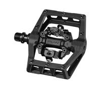 Funn Ripper2 Pedales Automáticos para Bicicleta de Montaña, Plataforma Compacta con Clip en Ambos Lados, Compatibles con Calas SPD, Eje de CrMo de 9/16" (Negro)