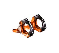 Funn RSX Potencia Direct Mount para Bicicleta con Abrazadera de Manillar de 35mm, Diseño Dividido de 2 Piezas Ligero para Horquillas de Doble Corona, Elevación de 20mm (Naranja)