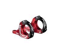 Funn RSX Potencia Direct Mount para Bicicleta con Abrazadera de Manillar de 35mm, Diseño Dividido de 2 Piezas Ligero para Horquillas de Doble Corona, Elevación de 30mm (Rojo)