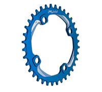 Funn Solo Narrow Wide Plato para Cadena de 9 10 11 12 Velocidades, Compatible con Bielas de Interfaz BCD de 104 mm, Plato de Cadena de Velocidad Única9-12 (36 Dientes, Azul)