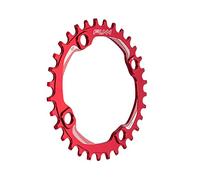 Funn Solo Narrow Wide Plato para Cadena de 9 10 11 12 Velocidades, Compatible con Bielas de Interfaz BCD de 104 mm, Plato de Cadena de Velocidad Única9-12 (32 Dientes, Rojo)