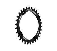 Funn Solo Narrow Wide Plato para Cadena de 9 10 11 12 Velocidades, Compatible con Bielas de Interfaz BCD de 104 mm, Plato de Cadena de Velocidad Única9-12 (30 Dientes, Negro)