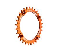 Funn Solo Narrow Wide Plato para Cadena de 9 10 11 12 Velocidades, Compatible con Bielas de Interfaz BCD de 104 mm, Plato de Cadena de Velocidad Única9-12 (30 Dientes, Naranja)