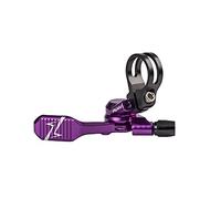 Funn UpDown Tija de Sillín Ajustable para Bicicleta de Montaña con Kit de Palanca Remota CNC de Montaje de 4 Vías Que se Adapta a Tijas de Sillín con Enrutamiento Externo e Interno (Morado)