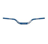 Funn Upturn Manillar de bicicleta de montaña de alta elevación con abrazadera de barra de 35mm y ancho de 800mm, elevación de 75mm (Azul)